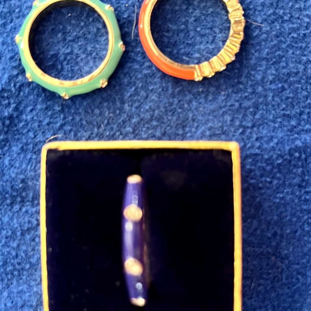 Enamel stack bands with crystals - Picture 6 of 9